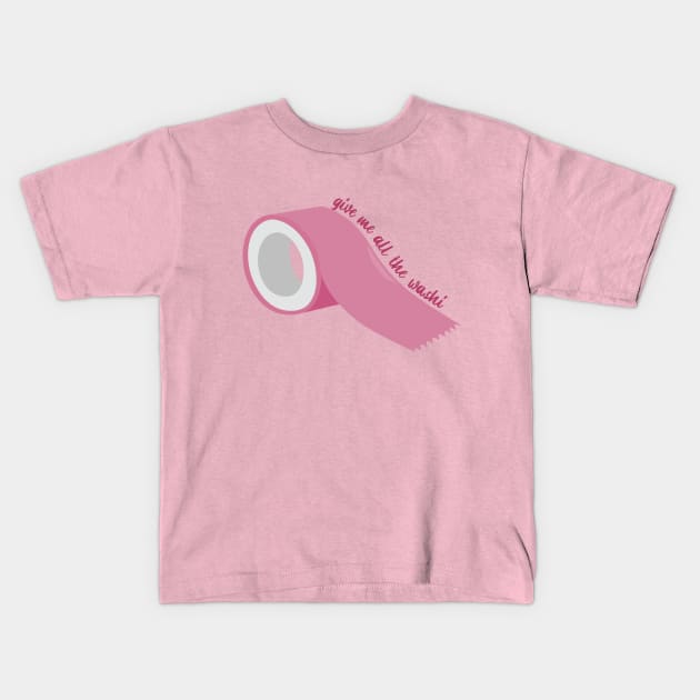 Give me all the Washi (pink) Kids T-Shirt by dianasomnia